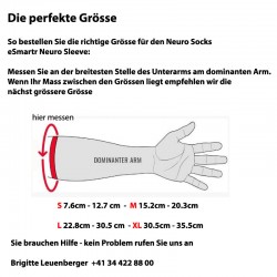 Bild wie soll die Grösse des eSmartr Sleeve gemessen werden